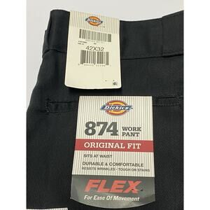 Dickies 874 Men’s Black Regular Fit Work Pants 42x32 New With Tags!!!